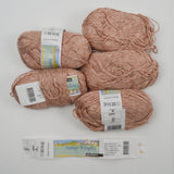 Light Pink Idena Saint-Tropez Almedahls Cotton, Wool, Viscose + Acrylic Yarn - 5 Balls