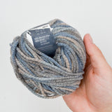 Gray Variegated Lana Grossa Due Print Merino + Acrylic Yarn - 6 Balls