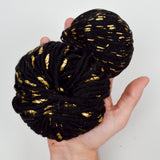 Black + Gold Foil Gedifra Fashion Trend Gold + Katia Malibu Yarn - 4 Balls