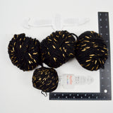 Black + Gold Foil Gedifra Fashion Trend Gold + Katia Malibu Yarn - 4 Balls