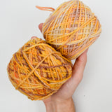 Assorted Brown, Yellow + Orange Variegated Yarn - 6 Balls