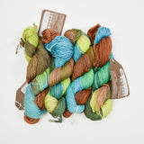 Earth Tone Variegated Araucanía Yarn Cau-Cau Cotton + Silk Yarn - 4 Skeins