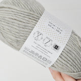 Gray Buttercream Luxe Craft Roving 100% Wool Yarn - 2 Balls