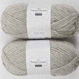Gray Buttercream Luxe Craft Roving 100% Wool Yarn - 2 Balls