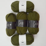 Green Buttercream Luxe Craft Roving 100% Wool Yarn - 5 Balls