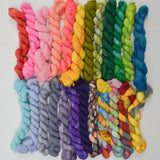 Bright Rainbow Variegated Yarn - 24 Advent Skeins