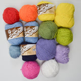 Rainbow Cotton Yarn Bundle - 14 Balls