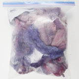 Purple + Pink Variegated Dyed Merino Wool Locks