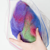 Purple + Red Indigo Moon Farm Brushstrokes Batts Alpaca/Wool/Silk Batts