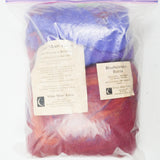 Purple + Red Indigo Moon Farm Brushstrokes Batts Alpaca/Wool/Silk Batts