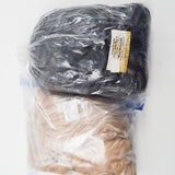 Brown Camel/Tussah Silk Top + Black Merino Wool/Silk Blend Roving