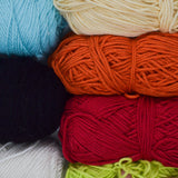 Colorful Worsted Weight Acrylic Yarn - 7 Skeins