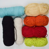 Colorful Worsted Weight Acrylic Yarn - 7 Skeins