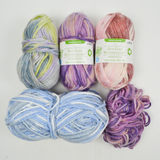 Pastel Eco Single-Ply Variegated Yarn - 5 Skeins