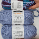 Blue + Purple Loops & Threads Charisma Acrylic Yarn - 3 Skeins