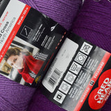 Purple Red Heart Super Saver Acrylic Yarn - 5 Skeins