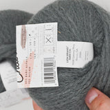 Gray Lion Brand Baby Alpaca + Nylon Yarn - 3 Balls