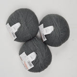 Gray Lion Brand Baby Alpaca + Nylon Yarn - 3 Balls