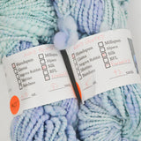 Pastel Purple + Teal Handspun and Hand Painted Rambouillet Yarn - 2 Skeins