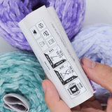 Teal + Purple Bernat Baby Velvet Chenille Yarn
