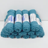 Teal Lamb's Pride Bulky Single-Ply Wool + Mohair Yarn - 15 Skeins