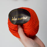 Orange Universal Yarn Inc Dolce Merino Merino + Microfiber Yarn - 15 Balls