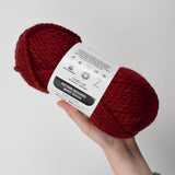 Maroon Loops & Threads Cozy Wool Wool + Acrylic Yarn - 4 Balls