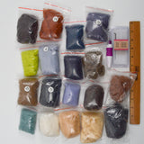 Assorted Feltint Roving + Felting Needles