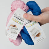 Pink + Blue Cascade Yarns Ultra Pima Cotton Yarn - 6 Skeins