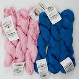 Pink + Blue Cascade Yarns Ultra Pima Cotton Yarn - 6 Skeins