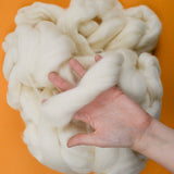 White Wool Roving