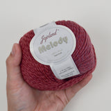 Maroon + Pink Variegated Jojoland Melody 100% Wool Yarn - 8 Balls