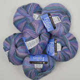 Blue + Purple Variegated Berroco Folio Color Superfine Alpaca + Rayon Yarn - 6 Balls