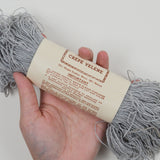Gray, Pink + Yellow Knit-Mor Crepe Velene Virgin Zephyr Wool + Rayon Yarn - 10 Skeins