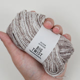 Gray + White Variegated Big Twist Cotton Cotton + Polyester Yarn - 9 Balls