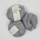 Steel Gray 664 Rowan Kidsilk Haze Mohair + Silk Blend Yarn - 3 Skeins