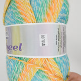 Green, Blue + Yellow Cascade Yarns Pinwheel Acrylic Yarn - 2 Skeins