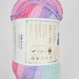 Pink, Purple + Mint Green Lion Brand Ice Cream Acrylic Yarn - 3 Skeins