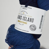 Indigo + White Swans Island Ikat Collection Firefly Merino Wool Yarn - 2 Skeins