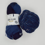 Indigo + White Swans Island Ikat Collection Firefly Merino Wool Yarn - 2 Skeins
