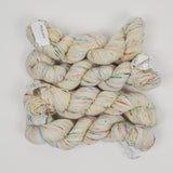 Off-White + Colorful Speckles Koigu KPPPM Merino Wool Yarn - 4 Skeins