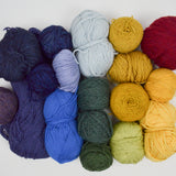Rainbow Wool + Natural Fiber Yarn Bundle