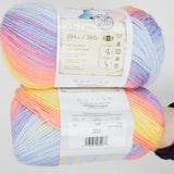 Pastel Rainbow Parfait Lion Brand Ice Cream Acrylic Yarn - 3 Skeins