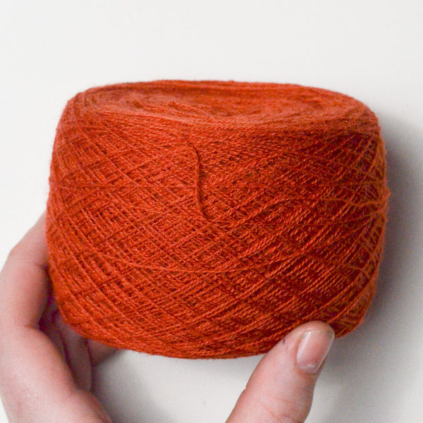 Burnt Orange Mora Borgs Vav Garner Wool 20/2 Weaving Yarn - 1 75g Ball Default Title