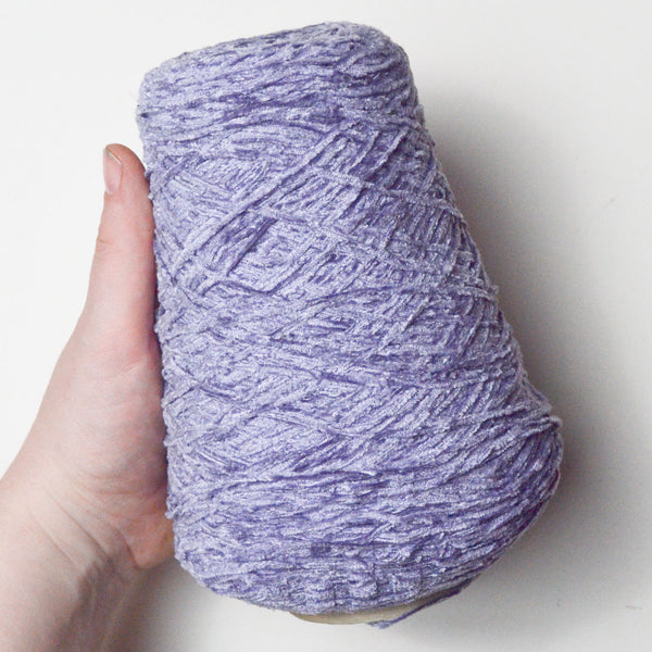 Wisteria Purple Silk City Fibers Viscose Chenille Yarn - 1 Cone Default Title