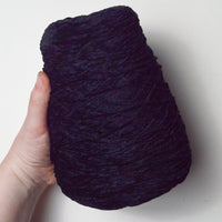 Black Silk City Fibers Viscose Chenille Yarn - 1 Cone Default Title