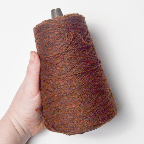 Dark Brown Teak Harrisville Designs Shetland Virgin Wool Yarn - 1 Cone Default Title