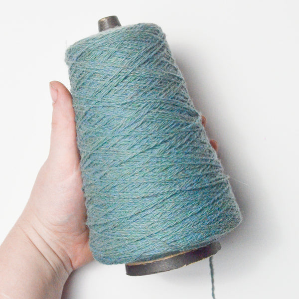 Muted Teal Woodsmoke Harrisville Designs Shetland Virgin Wool Yarn - 1 Cone Default Title