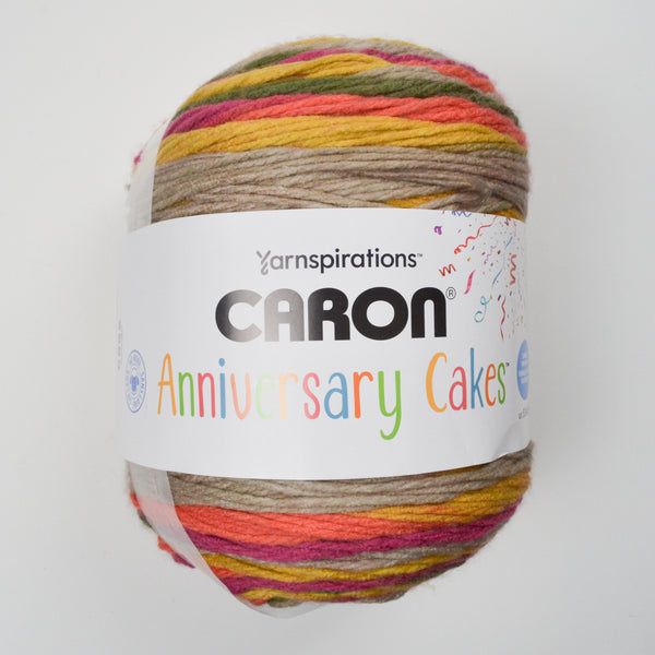 Caron Anniversary Cakes Tropical Butterfly Variegated Acrylic Yarn - 1 Giant Skein