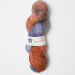 Purple + Orange A Hundred Ravens Danu Merino Wool Yarn - 1 Skein